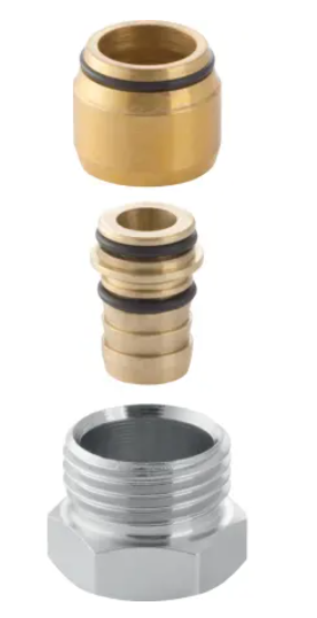 Geberit FlowFit schroefaansluiting met buitendraad-